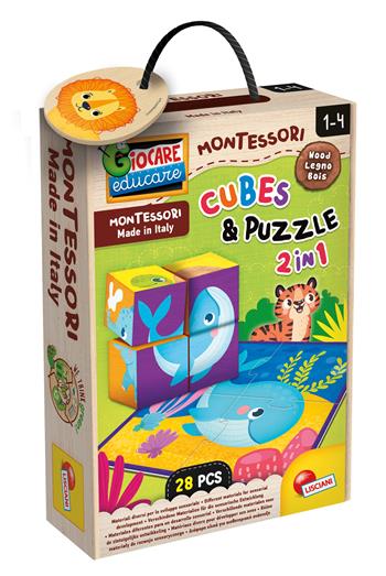 Montessori Legno Cubes And Puzzle  Lisciani 2023 | Libraccio.it