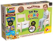 Montessori Wood Toy Box Chair