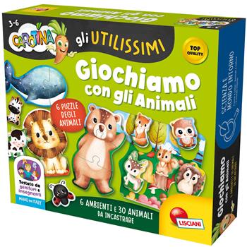Carotina Gli Utilissimi Giochiamo con Gli Animali  Lisciani 2023 | Libraccio.it