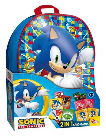 Sonic 2 In 1 Card Games In A Backpack  Lisciani 2024 | Libraccio.it