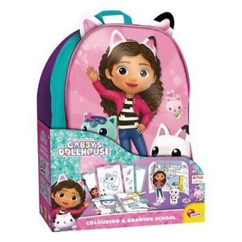 Gabby's Dollhouse Zainetto Coloring And Drawing School  Lisciani 2024 | Libraccio.it