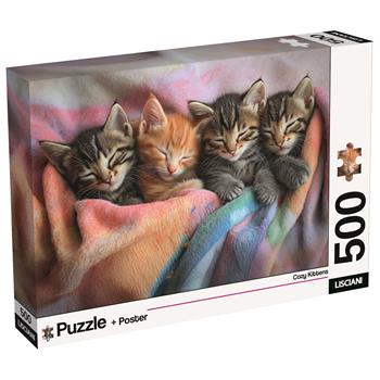 Puzzle + poster Cats 500, 120529  Lisciani 2026 | Libraccio.it