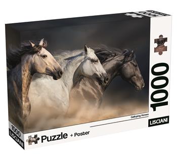 Puzzle + poster Horses 1000, 120550  Lisciani 2026 | Libraccio.it