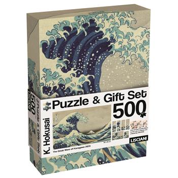 Hokusai puzzle & gift set art the great wave, 120765  Lisciani 2026 | Libraccio.it