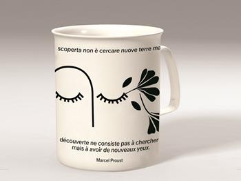 Tazza letteraria Meditathe - Marcel Proust - Un vero viaggio di scoperta  Medidathe 2025 | Libraccio.it