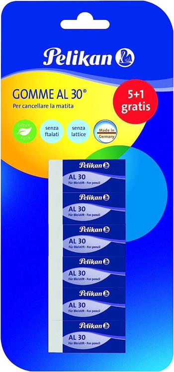 Pelikan gomme bianche AL 30 / 6pz  Pelikan 2023 | Libraccio.it