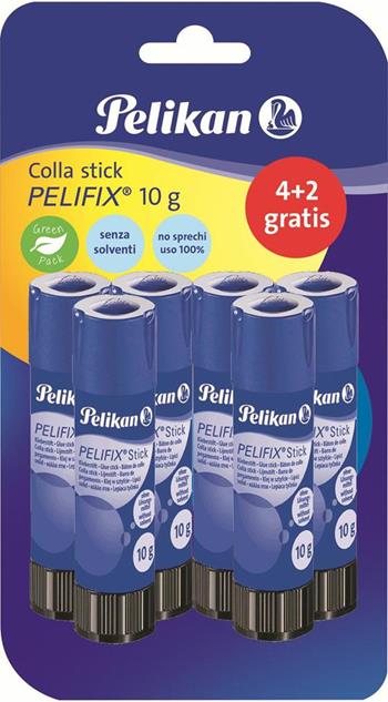 Colla Stick 10gr Pelikan Pelifix. Confezione da 6 pezzi  Pelikan 2021 | Libraccio.it