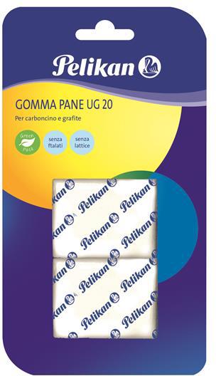 Gomma pane bianca Pelikan UG20. Confezione da 2 pezzi  Pelikan 2021 | Libraccio.it