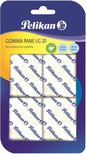 Gomma pane bianca Pelikan UG20. Confezione da 4 pezzi  Pelikan 2021 | Libraccio.it