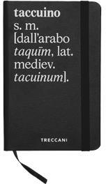 Taccuino Nero, Bianco Neutro Piccolo  Treccani Definizione 2023 | Libraccio.it