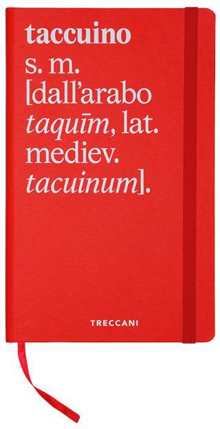 Taccuino Rosso, Bianco Neutro Grande  Treccani Definizione 2023 | Libraccio.it