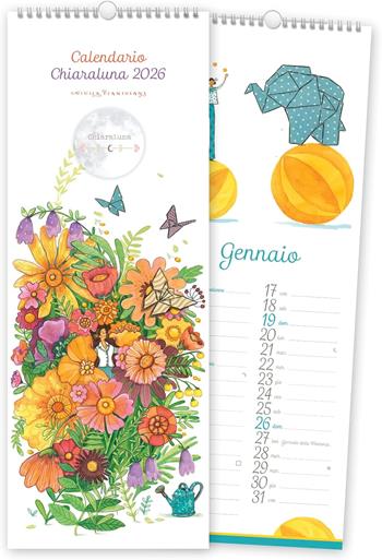 Calendario Spiralato da Muro CHIARALUNA 2026 16x45 Centimetri CH26SP  Akena 2025 | Libraccio.it