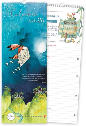 DS: CALENDARIO SPIRALE Disegnata 2026  Akena 2025 | Libraccio.it