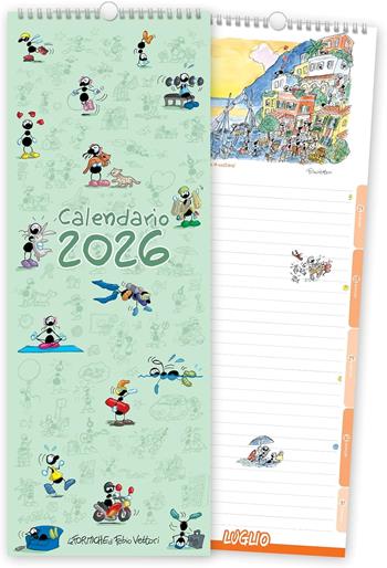 Calendario da Muro LE FORMICHE DI FABIO VETTORI 2026 16x45 Centimetri FV26SP  Akena 2025 | Libraccio.it