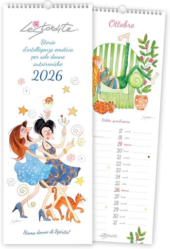 Calendario Spiralato da Muro LeStordite 2026 16x45 Centimetri LE26SP  Akena 2025 | Libraccio.it