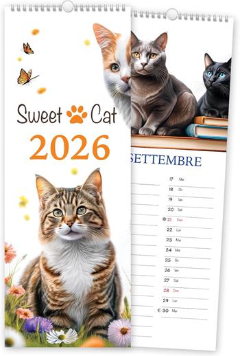 SC: CALENDARIO SweetCat SPIRALE 2026  Akena 2025 | Libraccio.it