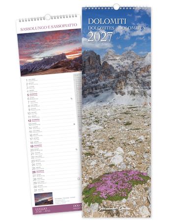 Calendario da muro Dolomiti 2027  Akena 2026 | Libraccio.it