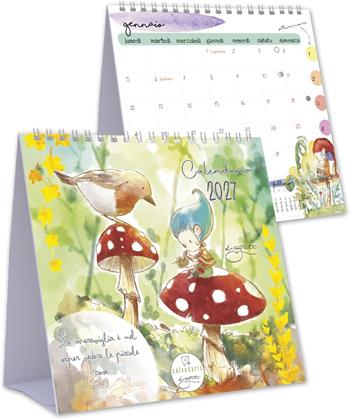 Calendario da tavolo Disegnata 2027  Akena 2026 | Libraccio.it