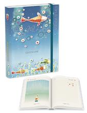 Agenda giornaliera 12 mesi Goccioline 2027 16,5 x 11 cm blu