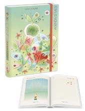 Agenda giornaliera 12 mesi Goccioline 2027 16,5 x 11 cm verde farfalle