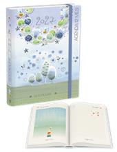 Agenda giornaliera 12 mesi Goccioline 2027 16,5 x 11 cm glicine more end more