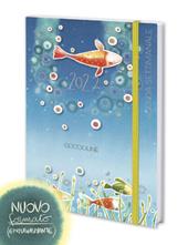 Agenda settimanale 12 mesi Goccioline 2027 21,5 x 14 cm blu