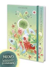 Agenda settimanale 12 mesi Goccioline 2027 21,5 x 14 cm verde farfalle