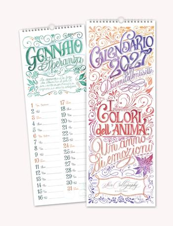 Calendario da muro I Love Calligraphy 2027  Akena 2026 | Libraccio.it