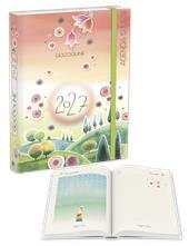 Agenda giornaliera 12 mesi Goccioline 2027 16,5 x 11 cm rosa colline