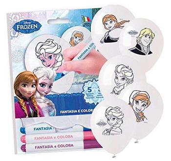 Frozen. Kit Palloncini Fantasia E Colora. 5 Palloncini con Pennarelli  Giocoplast 2024 | Libraccio.it