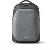 Zaino InTempo Tekniko Big con chiusura a combinazione, cavo antifurto e porta USB, Grigio - 34 x 16 x 46 cm