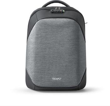 Zaino InTempo Tekniko Big con chiusura a combinazione, cavo antifurto e porta USB, Grigio - 34 x 16 x 46 cm  InTempo 2020 | Libraccio.it