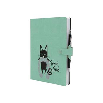 Agenda Intempo Cats 2023, 12 mesi giornaliera Ecopelle Verde con chiusura ricciolo - 12 x 17 cm  InTempo 2020 | Libraccio.it