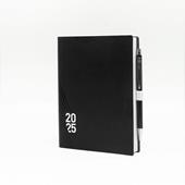 Agenda InTempo 2025, 12 mesi, Kairos, giornaliera, Nero - 12 x 17 cm