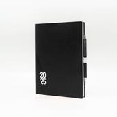 Agenda InTempo 2025, 12 mesi, Kairos, giornaliera, Nero - 15 x 21 cm