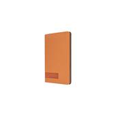 Agenda InTempo Cartesio Brown 2024, 12 mesi, giornaliera, con elastico, Arancione - 9 x 14 cm