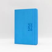 Agenda 16 Mesi, settimanale, Monobloc 2025-2026, Intempo, Azzurro - 15 x 21 cm