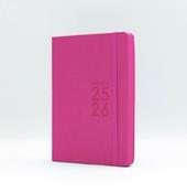 Agenda 16 Mesi, giornaliera, Monobloc 2025-2026, Intempo, Rosa - 12 x 17 cm