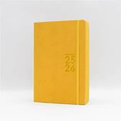 Agenda 16 Mesi, giornaliera, Monobloc 2025-2026, Intempo, Giallo - 15 x 21 cm