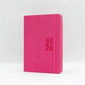 Agenda 16 Mesi, giornaliera, Monobloc 2025-2026, Intempo, Rosa - 15 x 21 cm