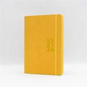 Agenda 16 Mesi, settimanale, Monobloc 2025-2026, Intempo, Giallo - 15 x 21 cm