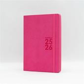 Agenda 16 Mesi, settimanale, Monobloc 2025-2026, Intempo, Rosa - 15 x 21 cm