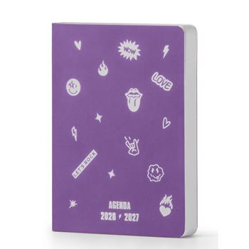 Diario 2026-2027 16 Mesi InTempo Passion Rock Giornaliera 12x17 Viola  InTempo 2026 | Libraccio.it