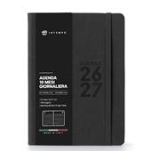 Diario 16 Mesi Moove Monobloc Giornaliera 12X17 Nero