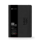 Diario 16 Mesi Moove Monobloc Giornaliera 15X21 Nero