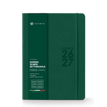 Diario 2026-2027 16 Mesi Moove Monobloc Settimanale 15X21 Verde  InTempo 2026 | Libraccio.it