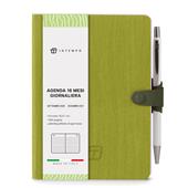 Diario 2026-2027 16 Mesi Write Giornaliera 12X17 Con Laccio Lime