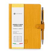 Diario 2026-2027 16 Mesi Write Giornaliera 12X17 Con Laccio Giallo