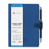 Diario 2026-2027 16 Mesi Write Giornaliera 12X17 Con Laccio Blu