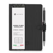 Diario 2026-2027 16 Mesi Write Giornaliera 12X17 Con Laccio Nero